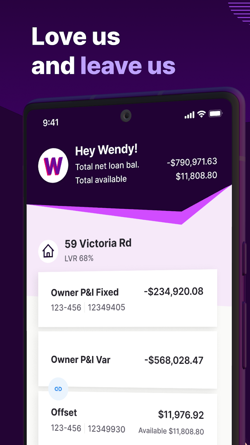 Athena app — home loan overview