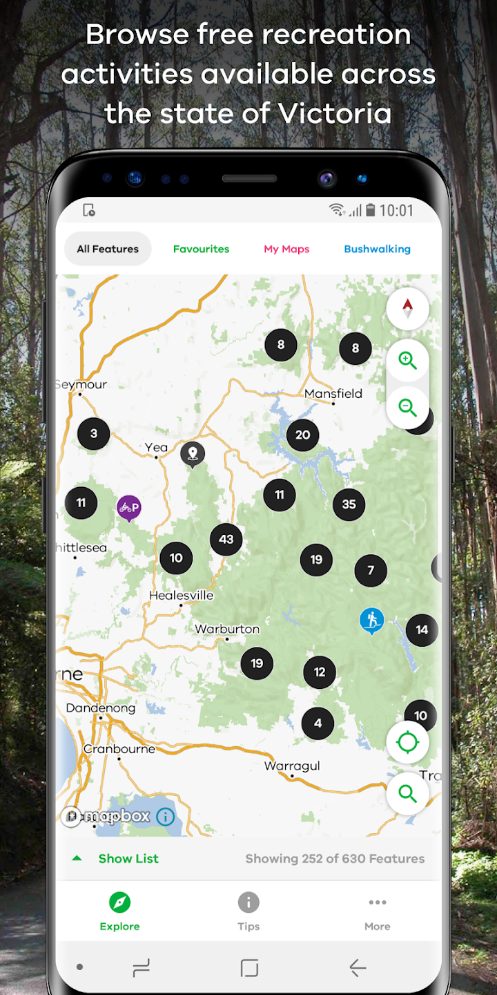 More to Explore app — discovering outdoor recreation areas in Victoria